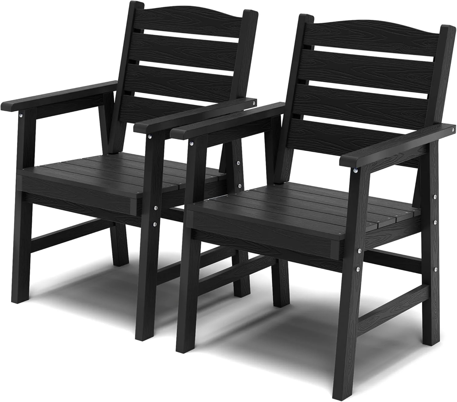 YEFU Outdoor Dining Chairs Set of 2: All-Weather Outdoor Chairs Set of 2 with Wi