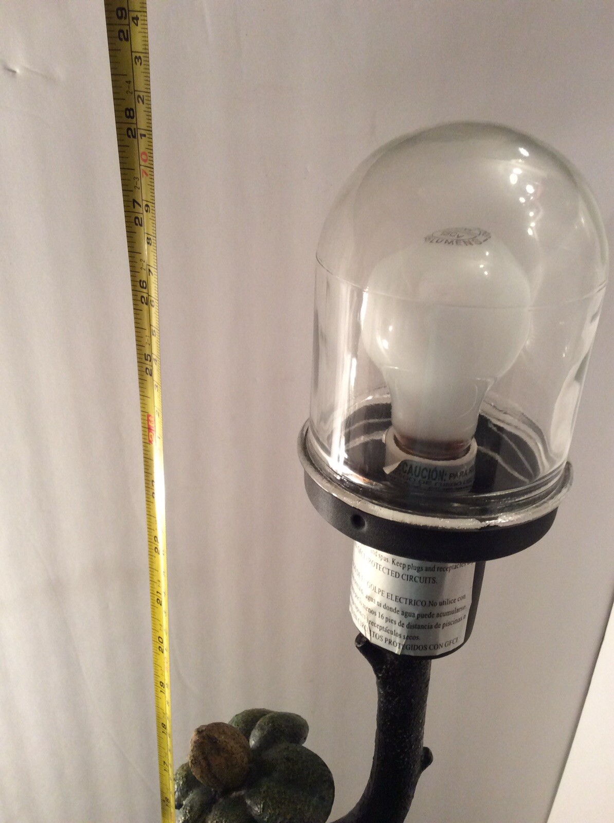 Outdoor indoor Resin Style Flower Table Lamps Waterproof Patio Lamps As Is