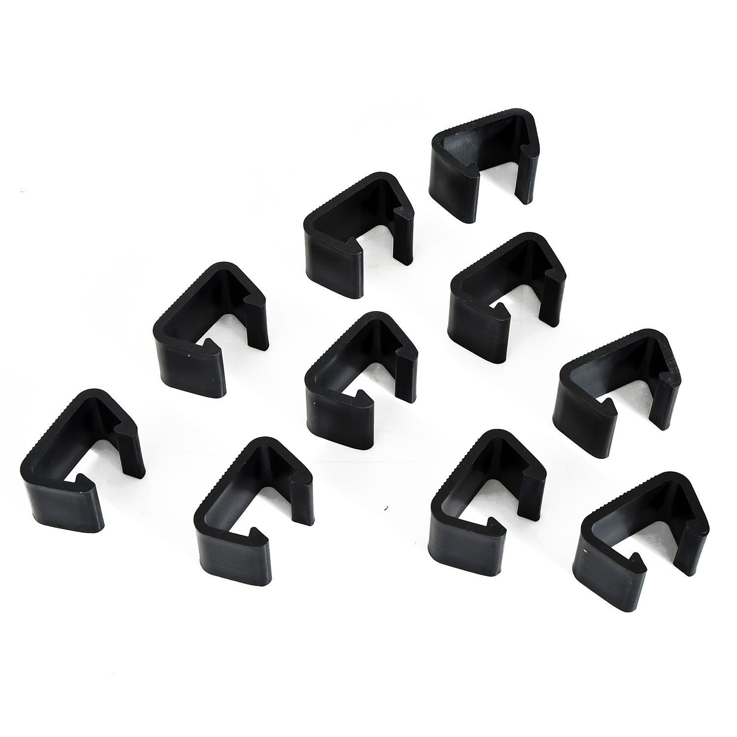 Interlocking Rattan Sofa Clips 10Pcs Windproof Stabilizers for 2in Frame Black