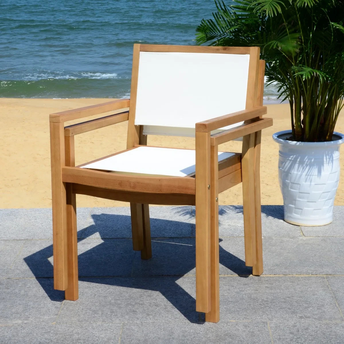 Patio Dining Set (5 pc) (Solid Wood) (Free Shipping)