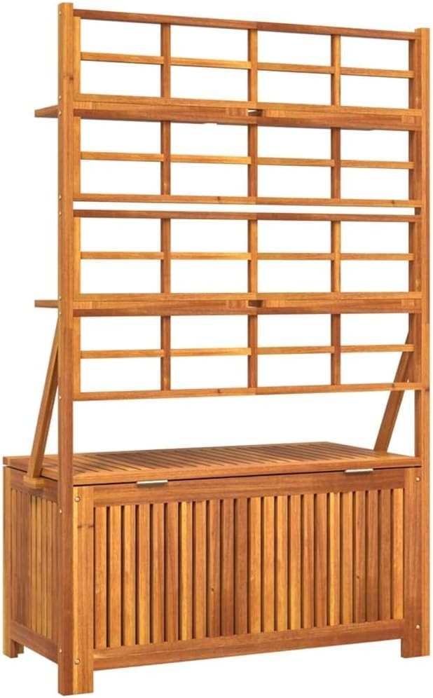 Tool Box Storage Box with Trellis Tool Chest for Outdoor Patio Porch Climbing