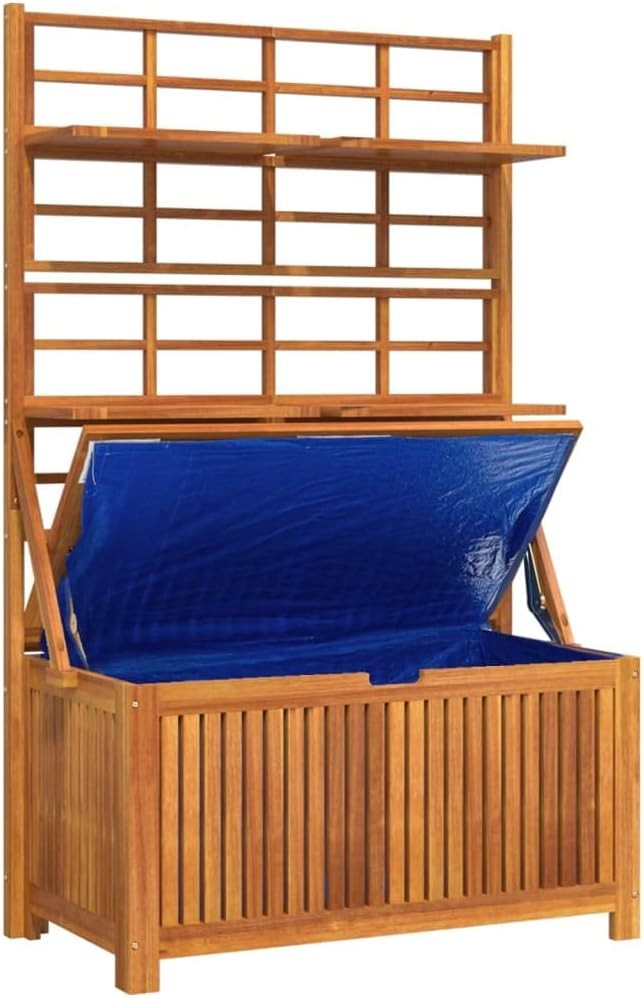 Tool Box Storage Box with Trellis Tool Chest for Outdoor Patio Porch Climbing