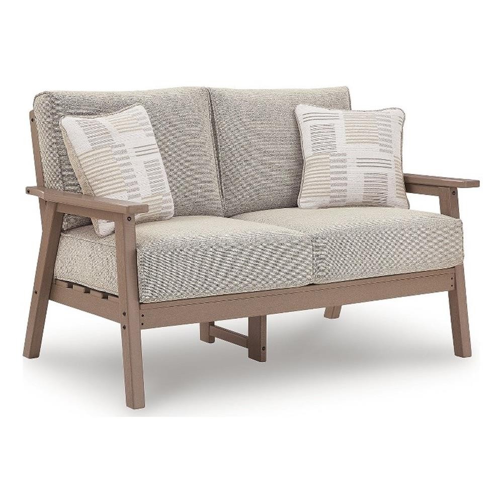 Signature Design by Ashley Larkspur Ravine Outdoor Loveseat with Cushion