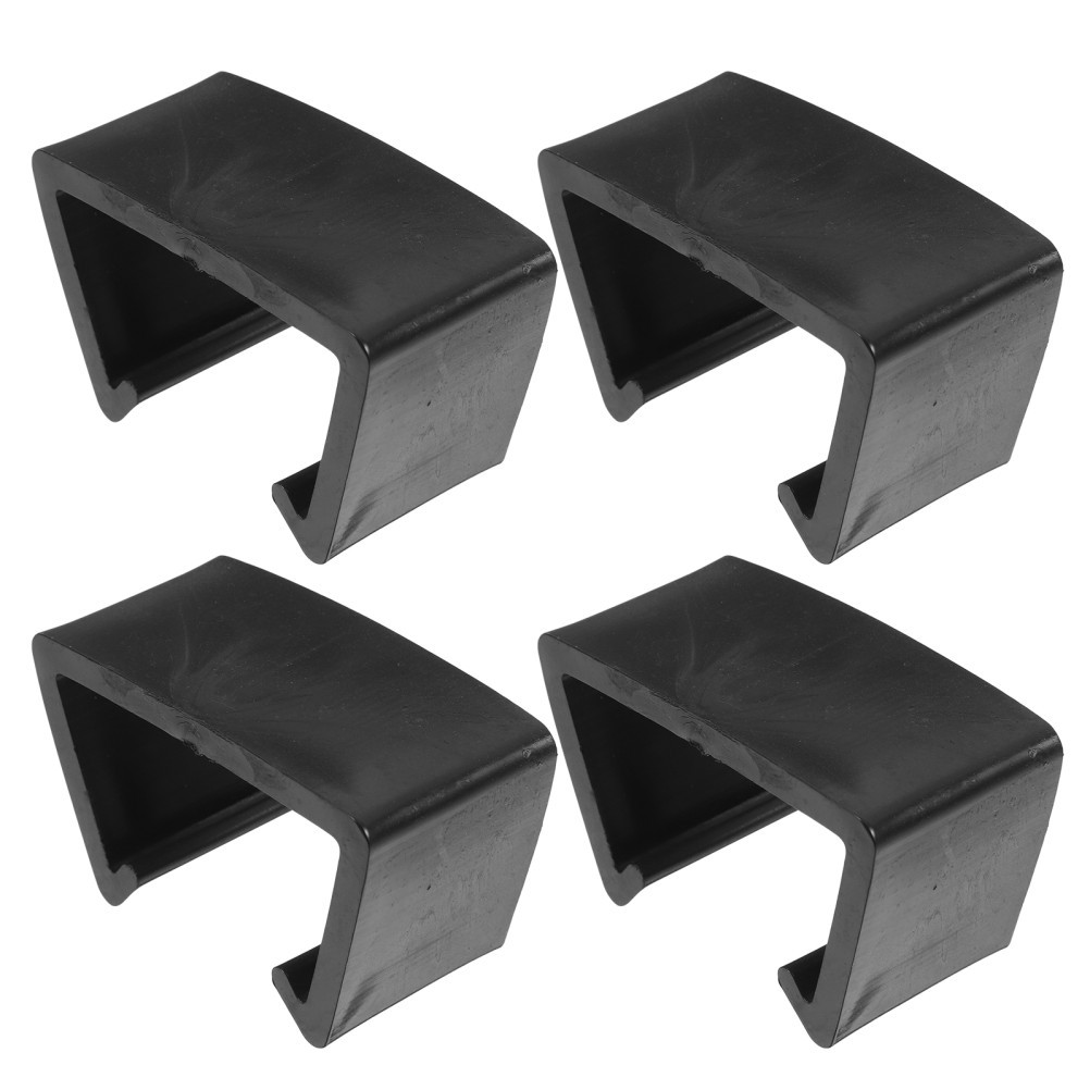4Pcs Reusable Outdoor Furniture Clips Sofa Sectional Connectors Black Plastic