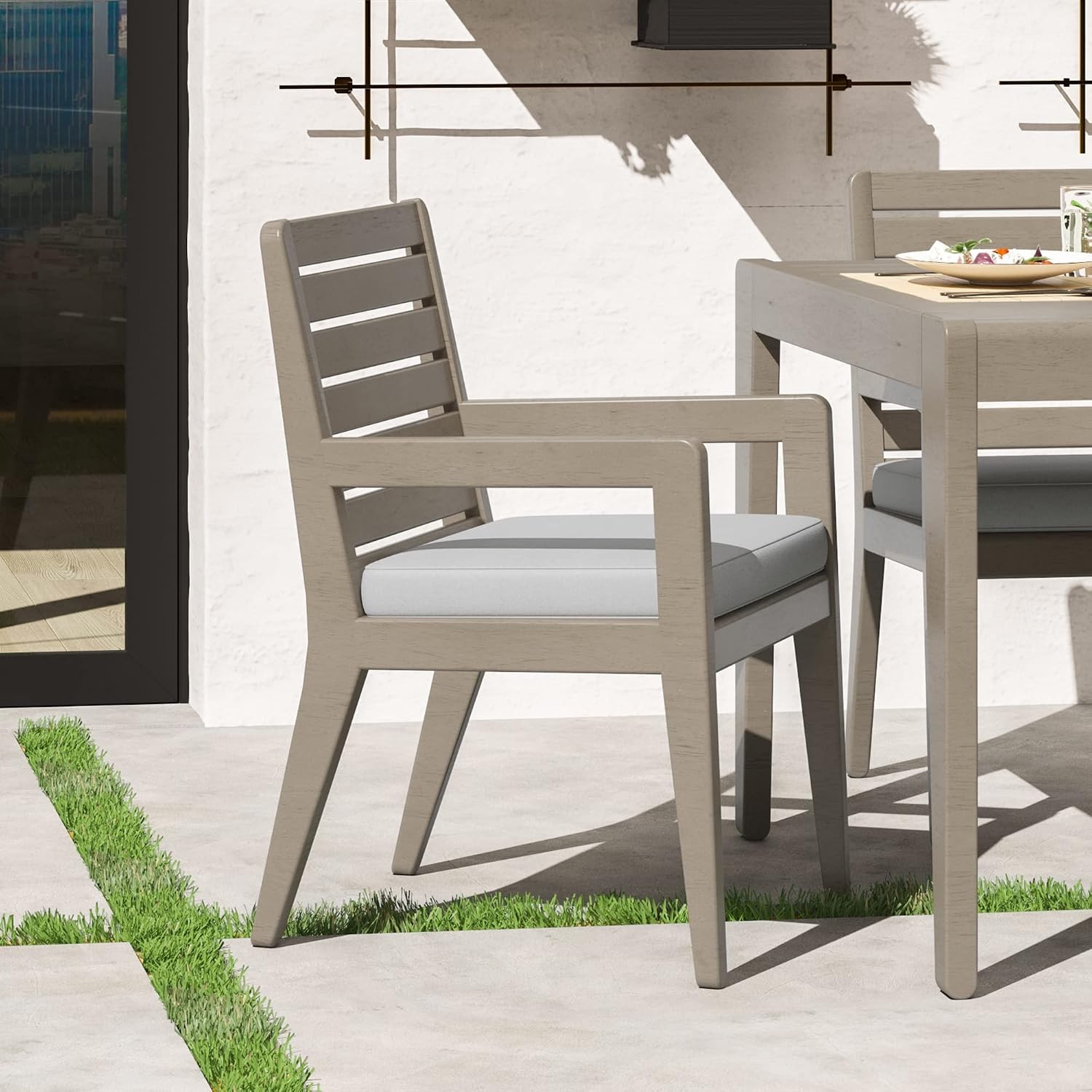 Sustain Outdoor Dining Armchair Pair 2 Piece Patio Chairs Set of 2 Garden Chairs
