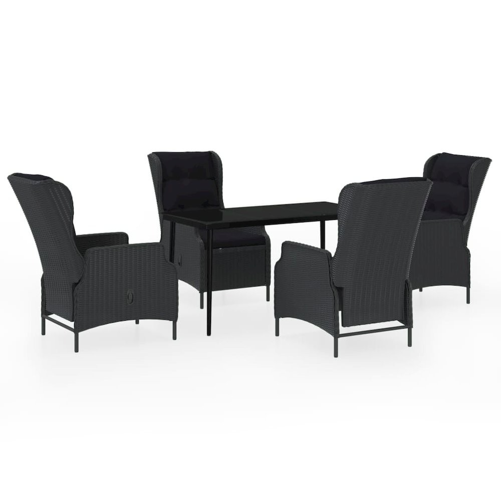 Garden Dining Set Dark grey