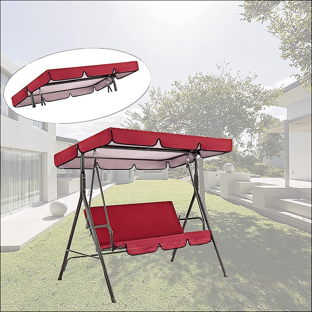 2Pcs Swing Bench Chair Cover Kit Home Set Seat Shade Outdoor Oxford Cloth