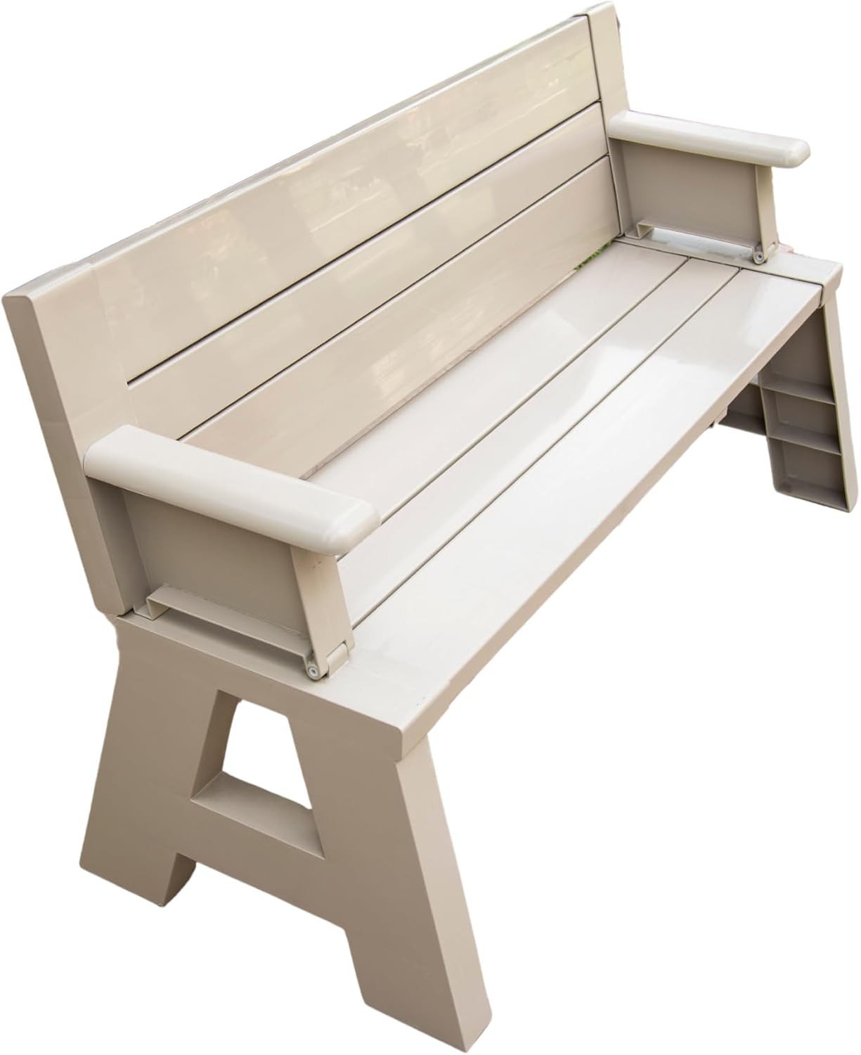 Gen 1 2-in-1 Outdoor Convertible Bench to Picnic Table Space-Saving