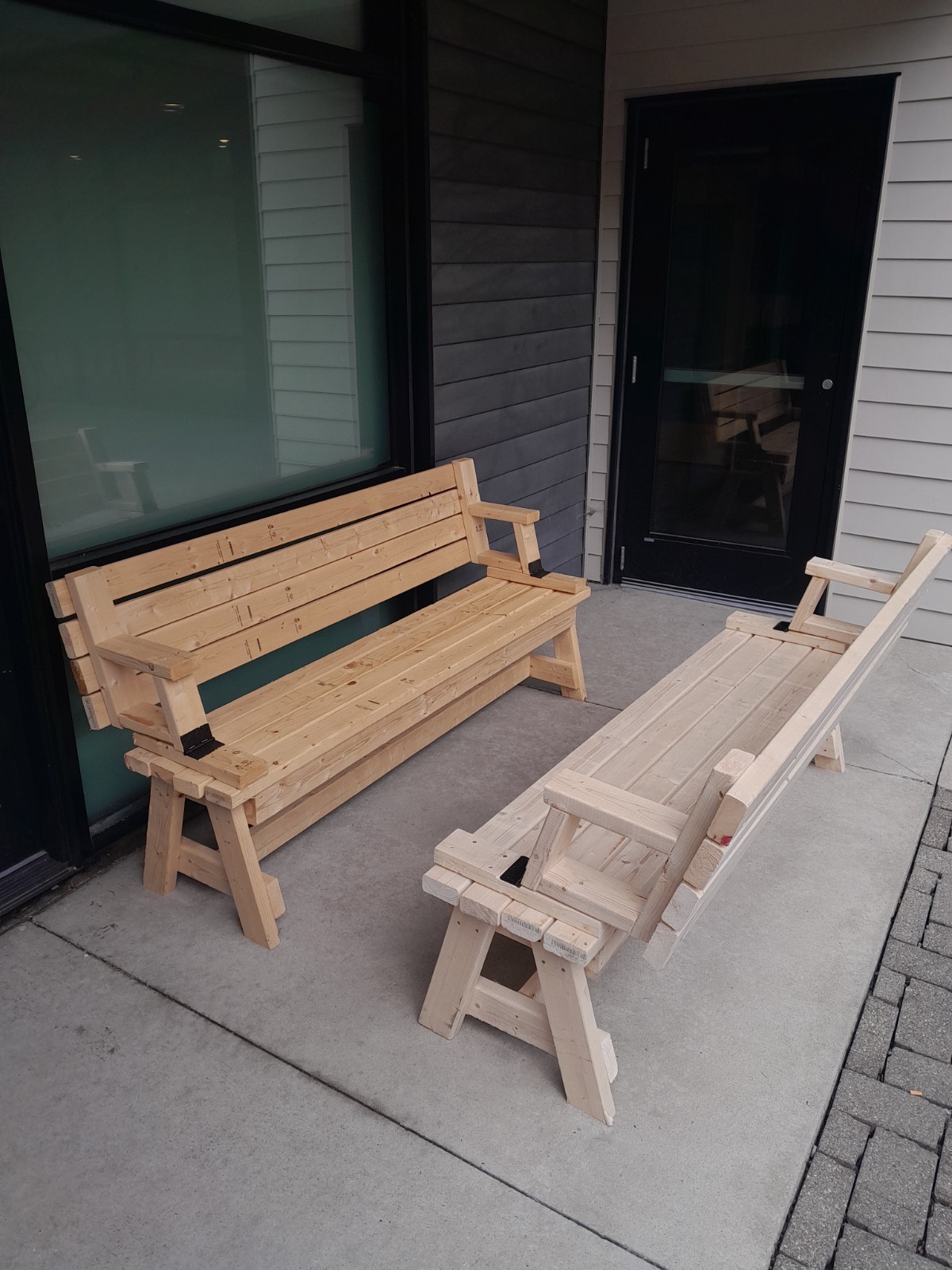 folding picnic table bench set