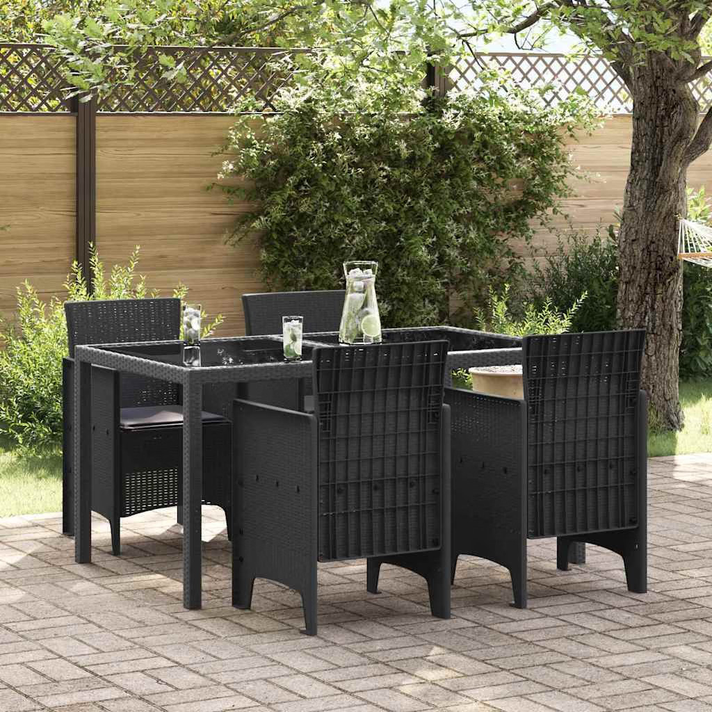 Garden Chair 4 pcs Anthracite Polypropylene